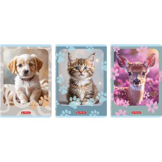 Zeszyt A4 32k kratka z marginesem ANIMALS 400206430 HERLITZ