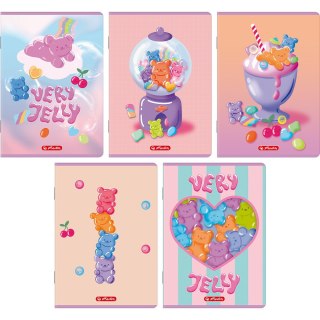Zeszyt A5 32k kratka z marginesem JELLY 400206378 HERLITZ