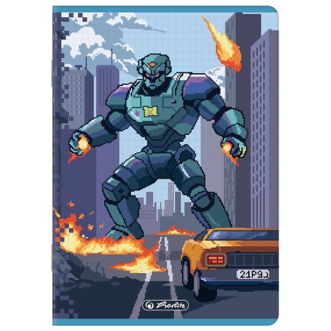 Zeszyt A5 32k kratka z marginesem PREMIUM PIXEL FUN 400206283 HERLITZ