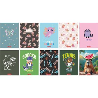 Zeszyt A5 32k linia z marginesem mix 400206338 HERLITZ