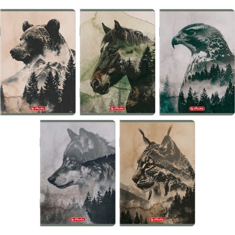 Zeszyt A5 60k linia z marginesem WILD 400206389 HERLITZ