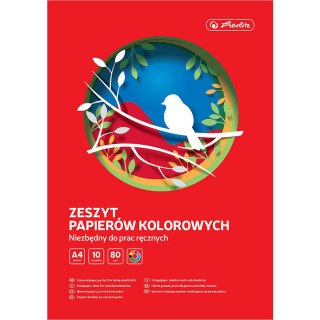 Zeszyt papierów kolorowych A4 10k 80g. 400202600 HERLITZ