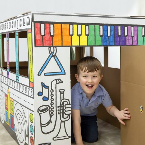 Domek do kolorowania AUTOBUS XXL 100130976 FELLOWES