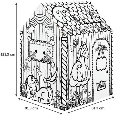 Domek do kolorowania JEDNOROŻEC XL 100142504 FELLOWES