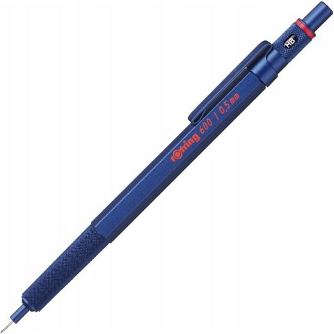 Ołówek automatyczny Rotring 600 0,5mm niebieski obudowa met. 2114266